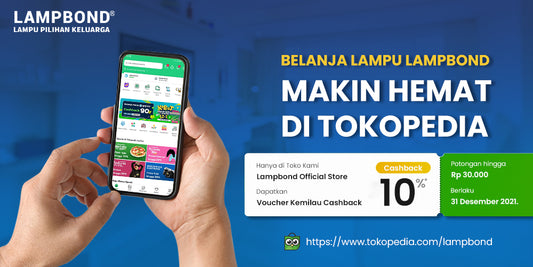 Belanja lampu Lampbond makin hemat di Tokopedia