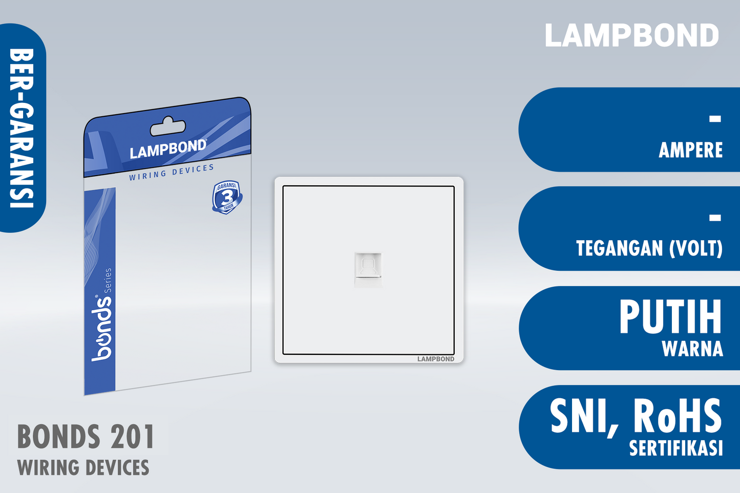 Lampbond® - Bonds - 201 - Jack Modul Transmisi Data CAT5E