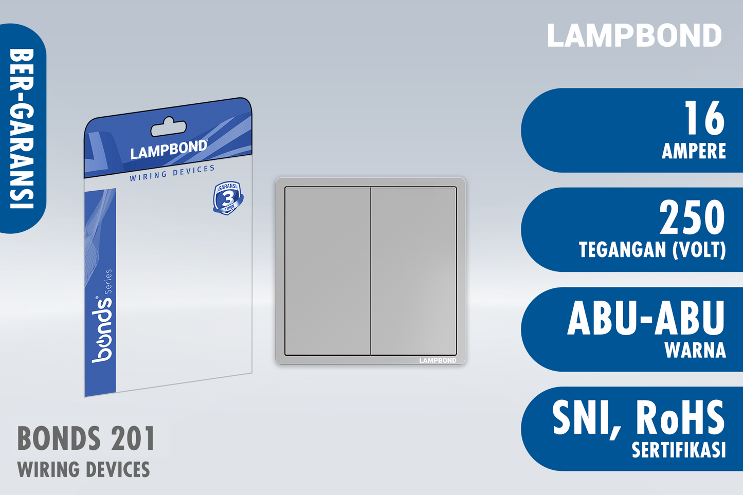 Lampbond® - Bonds - 201 - Sakelar 2-Device 2-Arah - GR