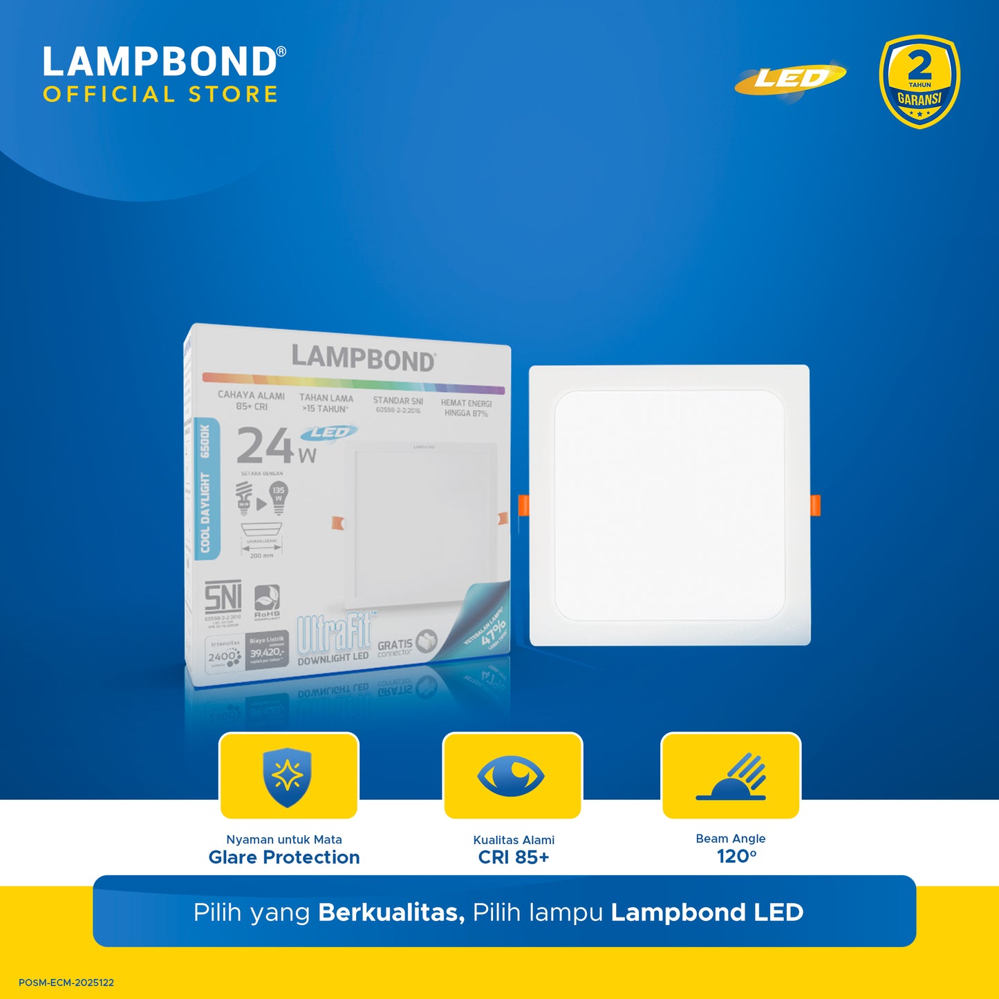 Lampbond® - Downlight LED Ultrafit 24 Watt Hybrid - Cool Daylight