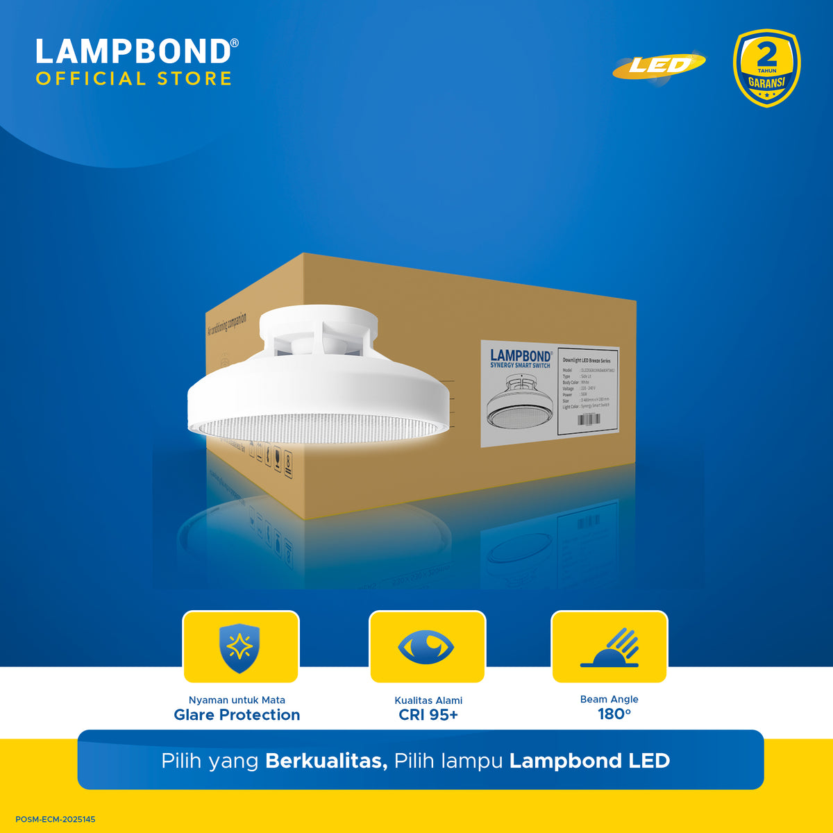 Lampbond® - Downlight LED Prismatic 56 Watt - Synergy Smart Switch