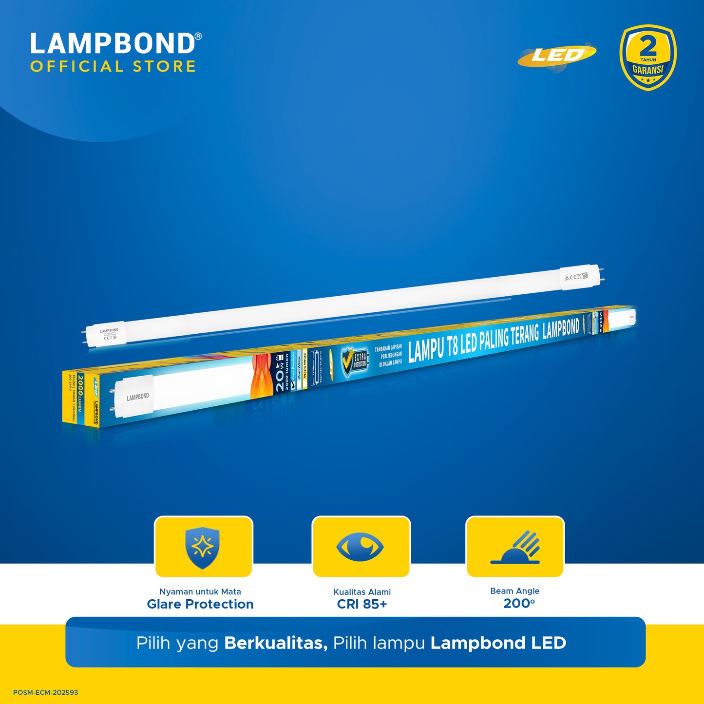 Lampbond® - TUBE 8 (T8) LED 20 Watt - Cool Daylight