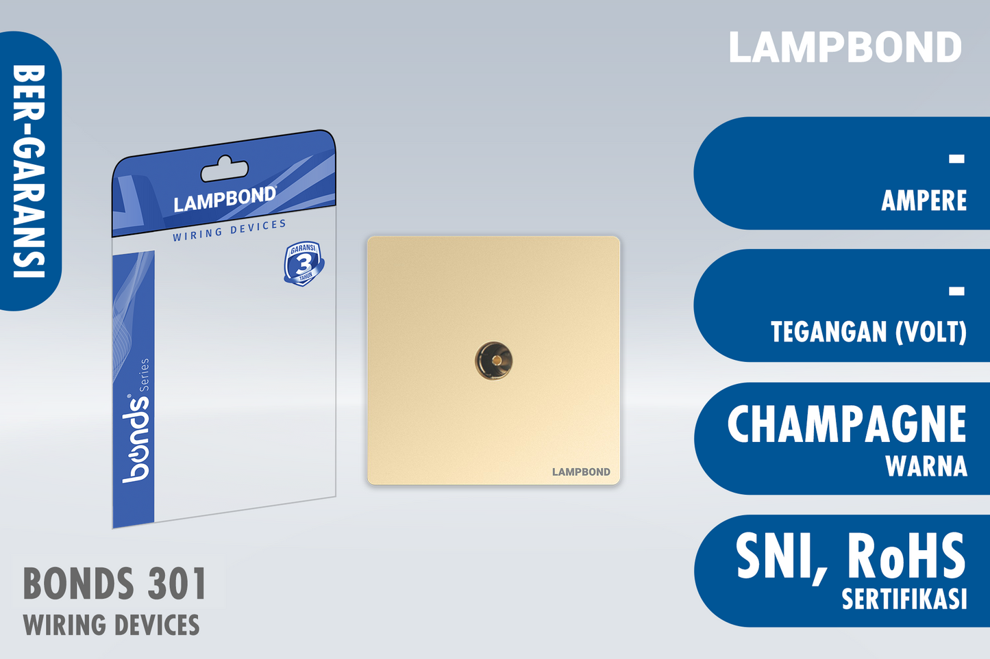 Lampbond® - Bonds - 301 - Terminal TV tipe DIN - CH