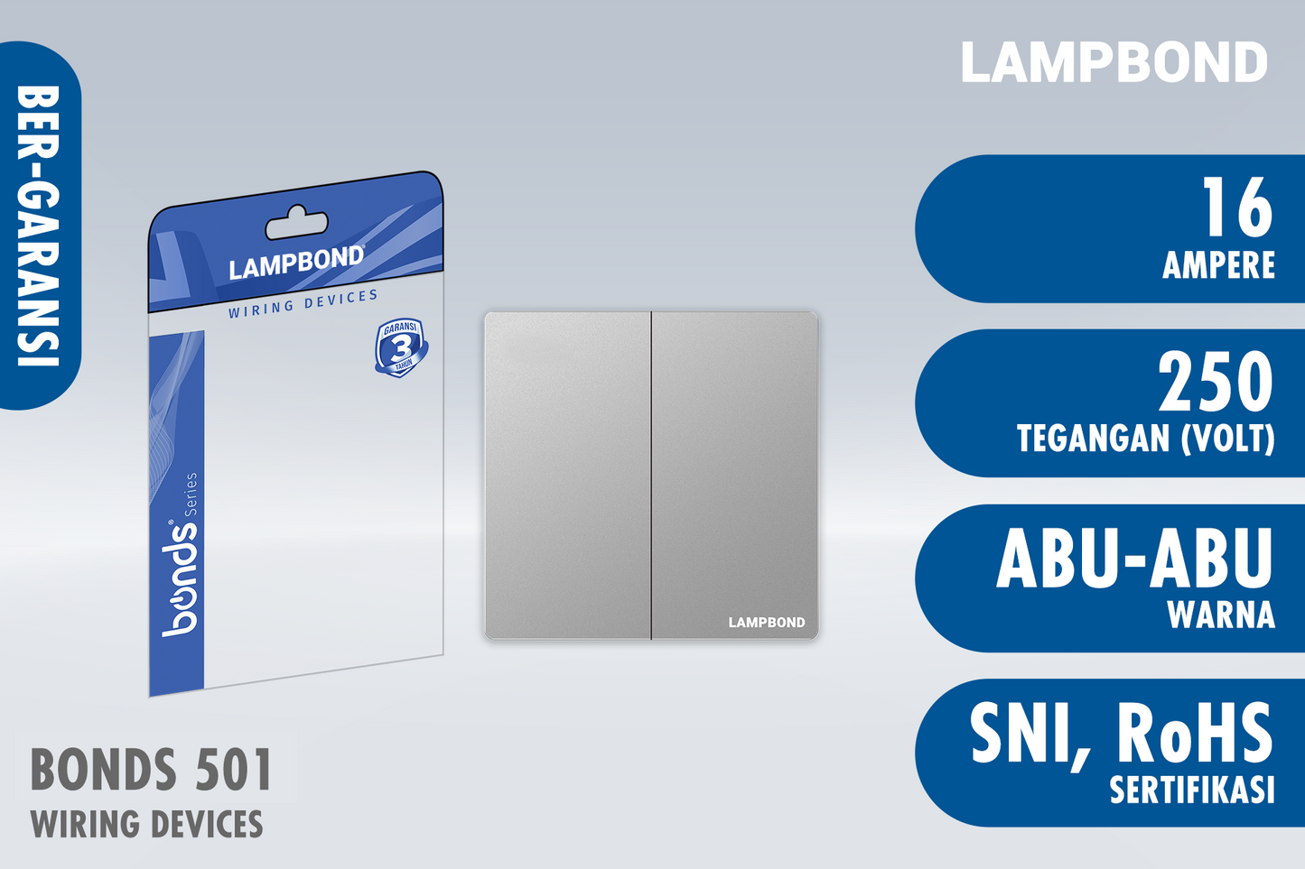 Lampbond® - Bonds - 501 - Sakelar 2-Device 1-Arah - GR
