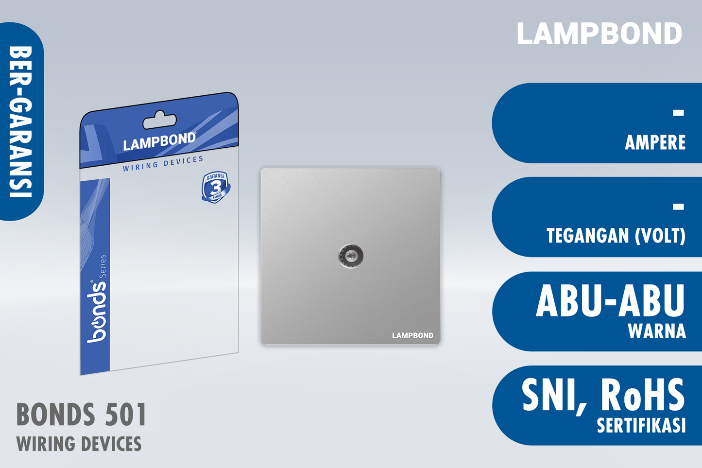 Lampbond® - Bonds - 501 - Terminal TV tipe DIN - GR