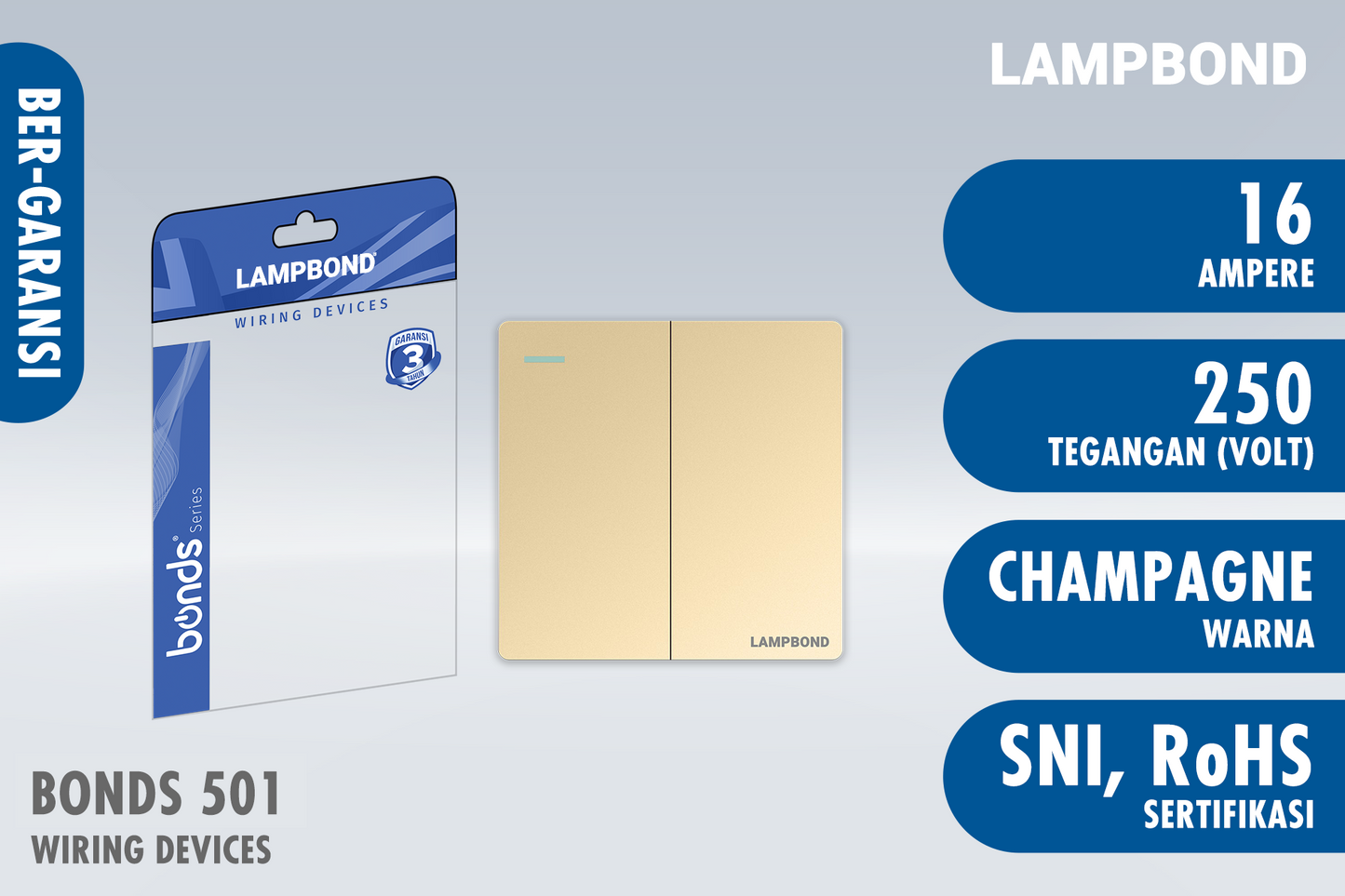 Lampbond® - Bonds - 501 - Sakelar 2-Device 2-Arah - CH