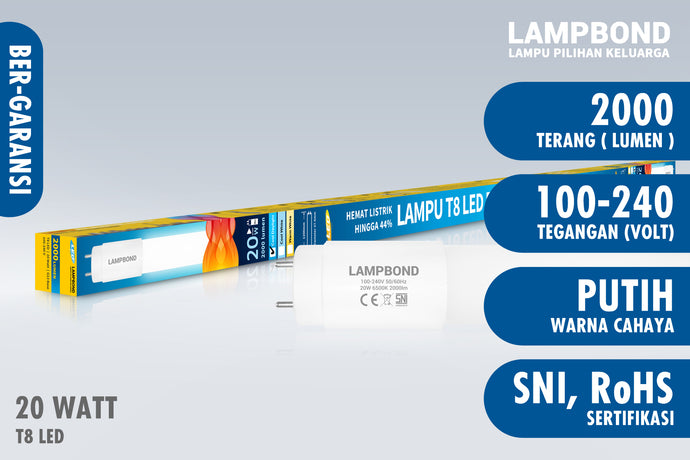 Lampbond® - TUBE T8 LED 20 Watt - Cool Daylight