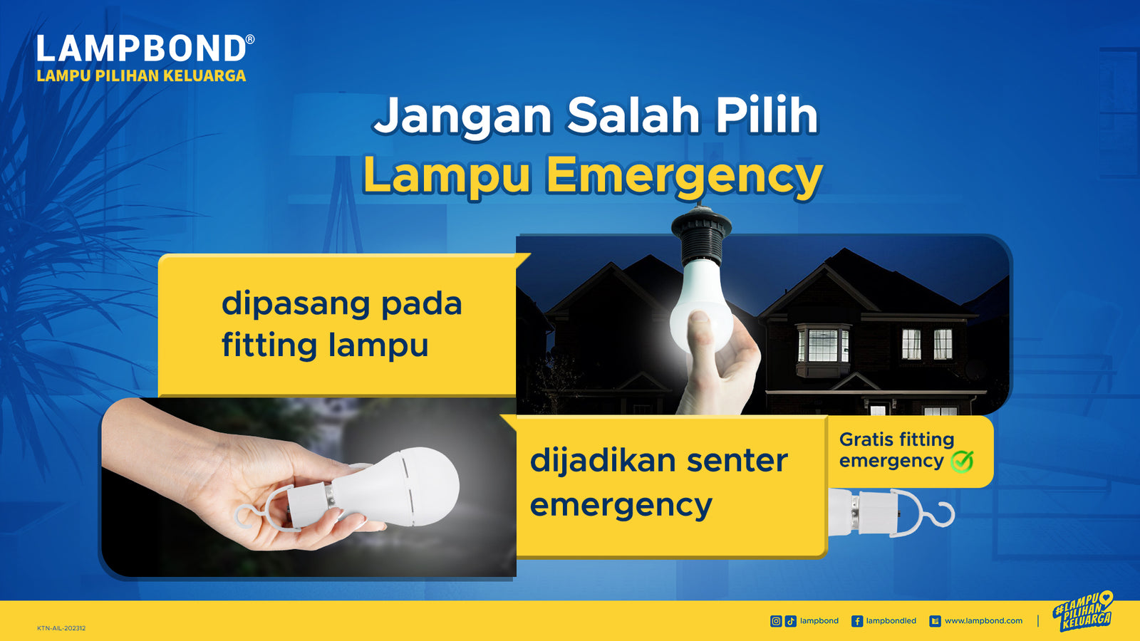 Lampu LED Emergency Portable - Solusi Penerangan di Saat Darurat!