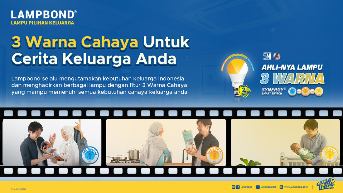 Temukan Cinta Anda Pada Lampu 3 Warna - Terang, Indah, dan Modern