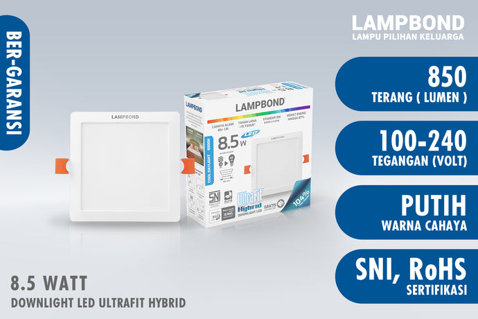 Lampbond® - Downlight LED Ultrafit 8.5 Watt - Cool Daylight