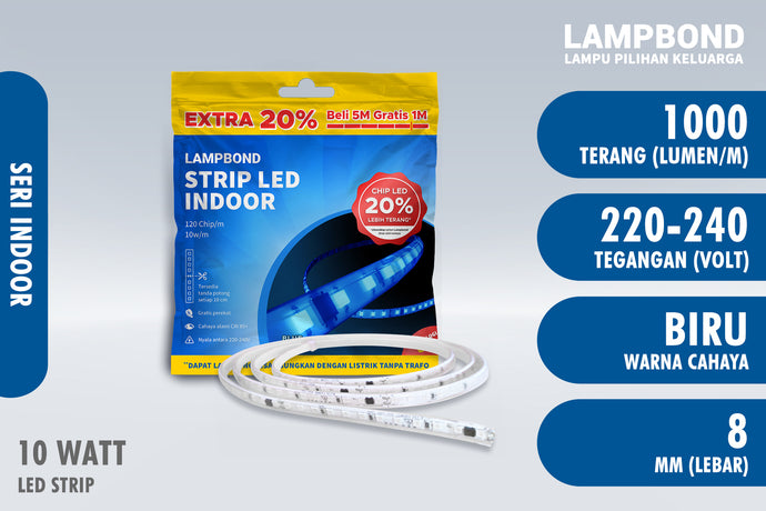 Lampbond® - Strip LED Indoor 10 Watt - Blue