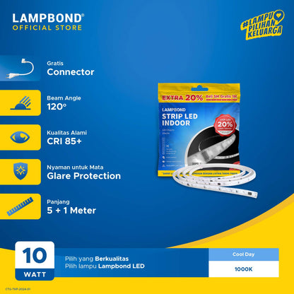 Lampbond® - Strip LED Indoor 10 Watt - Cool Daylight