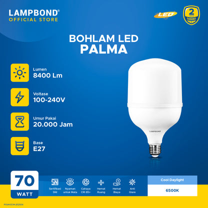Lampbond® - Bohlam LED Palma 70 Watt - Cool Daylight