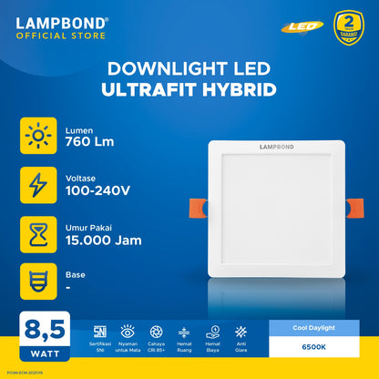 Lampbond® - Downlight LED Ultrafit 8.5 Watt Hybrid - Cool Daylight