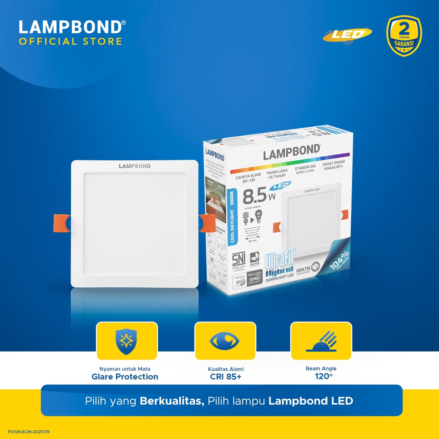 Lampbond® - Downlight LED Ultrafit 8.5 Watt Hybrid - Cool Daylight