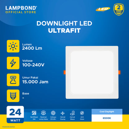 Lampbond® - Downlight LED Ultrafit 24 Watt Hybrid - Cool Daylight
