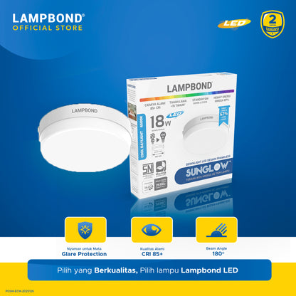 Lampbond® - Downlight LED SunGlow  18 Watt - Cool Daylight