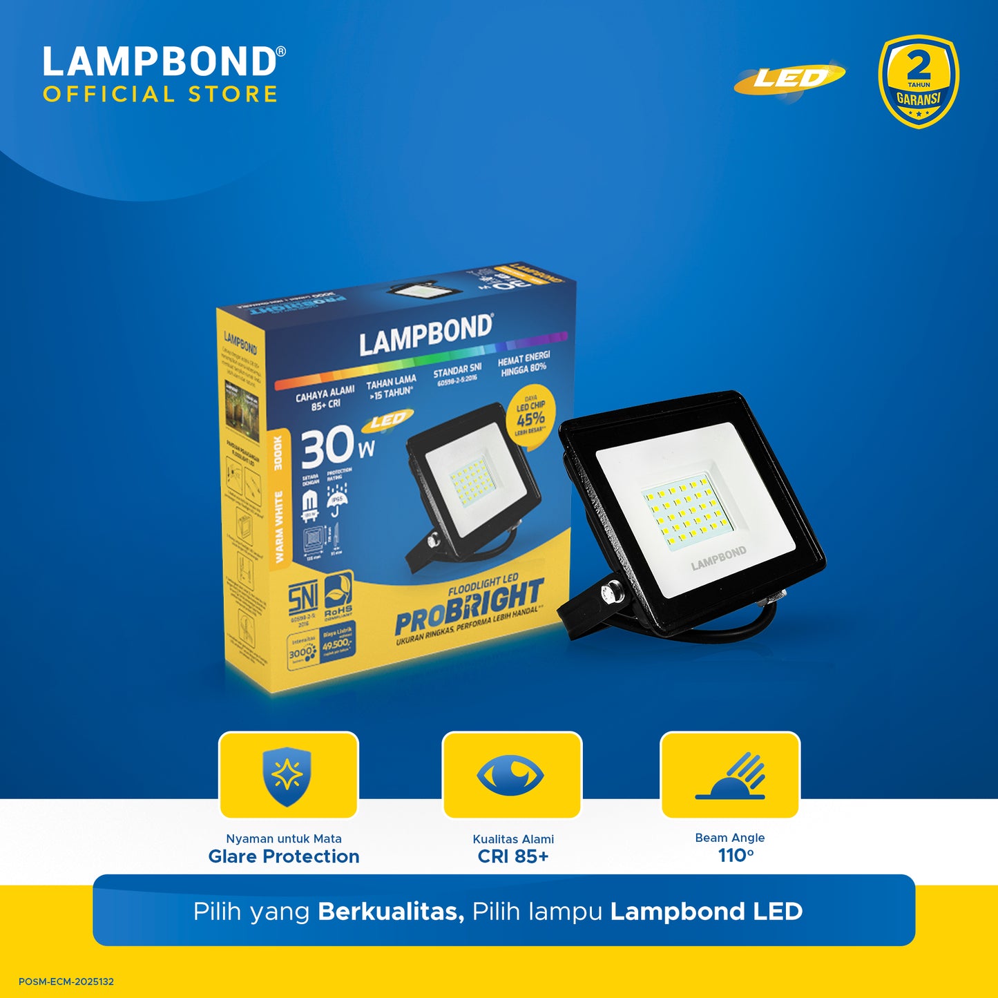 Lampbond® - Floodlight LED Probright 30 Watt - Warm White