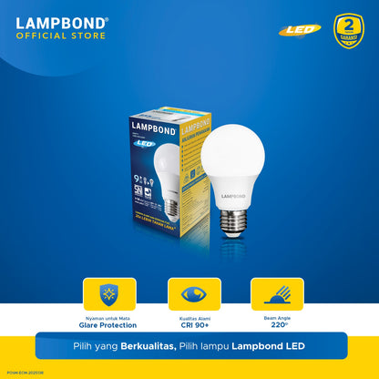Lampbond® - Bohlam LED 9 Watt - Cool Daylight