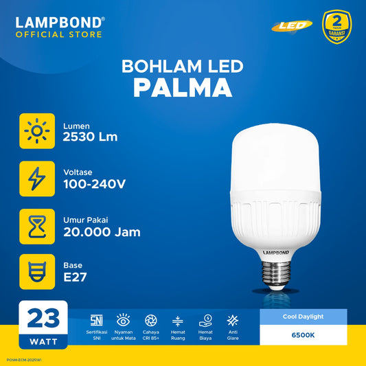 Lampbond® - Bohlam  LED Palma 23 Watt - Cool Daylight