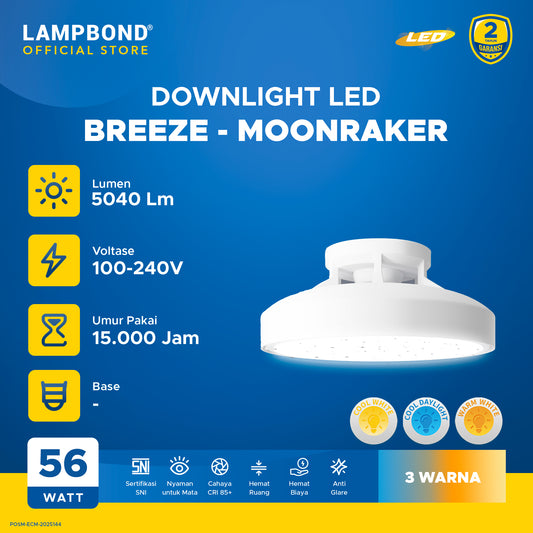 Lampbond® - Downlight LED Prismatic 56 Watt  - Synergy Smart Switch