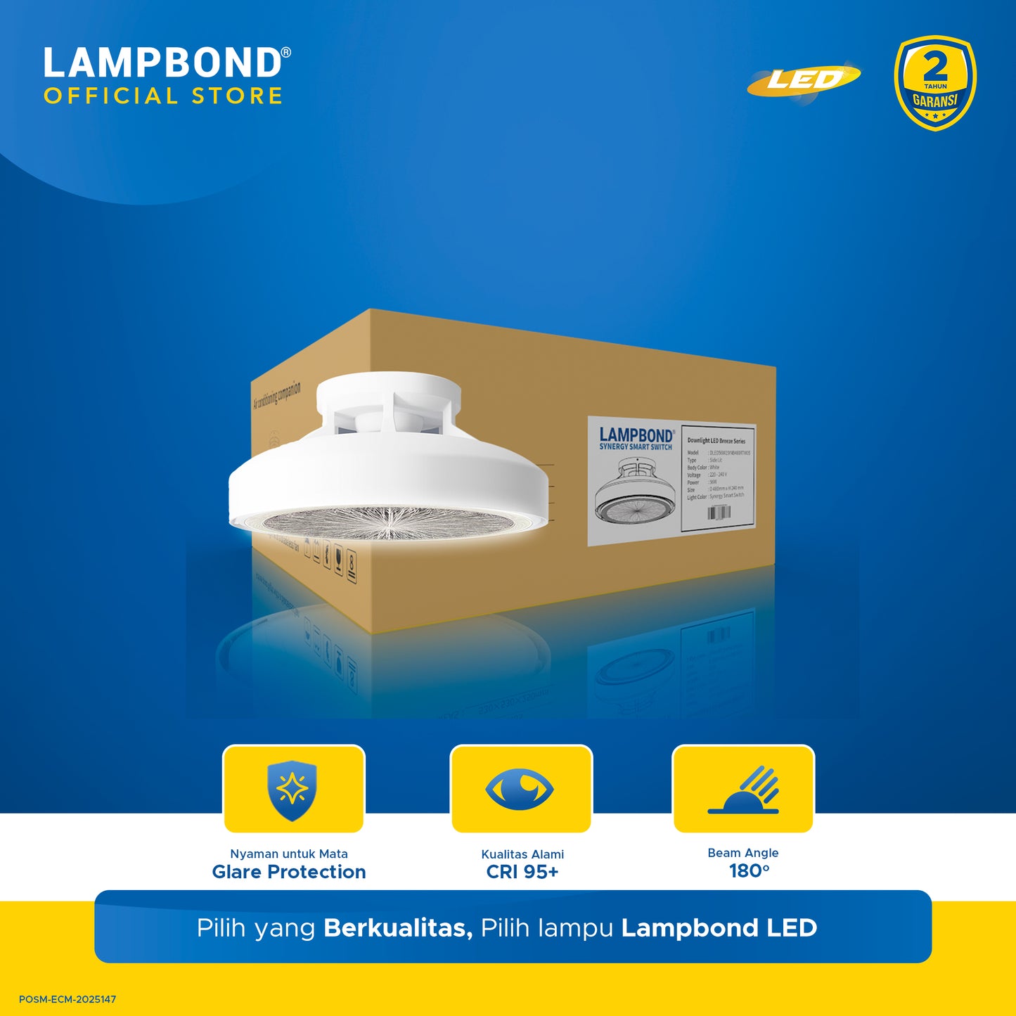 Lampbond® - Downlight LED Skyfall 56 Watt  - Synergy Smart Switch
