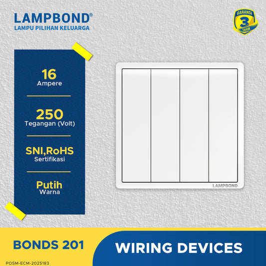 Lampbond® -  Bonds - 201 - Sakelar 4-Device 1-Arah