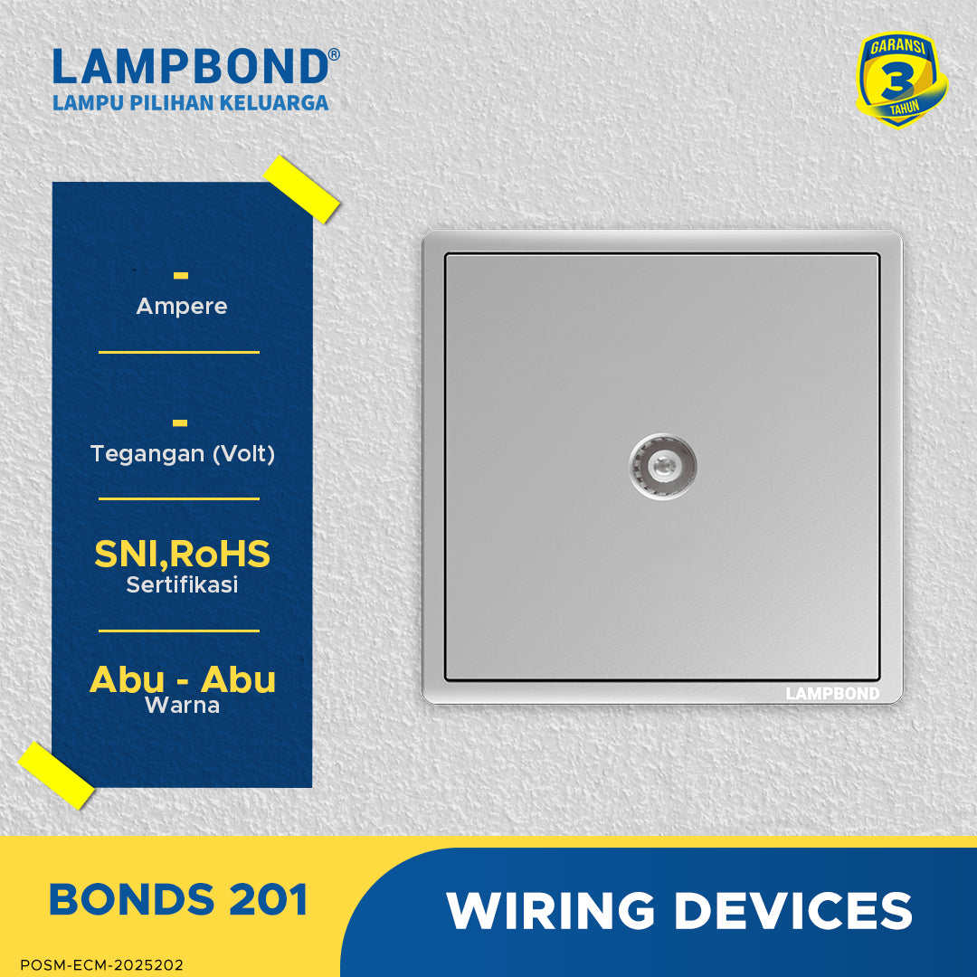 Lampbond® -  Bonds - 201 - Terminal TV tipe DIN - GR