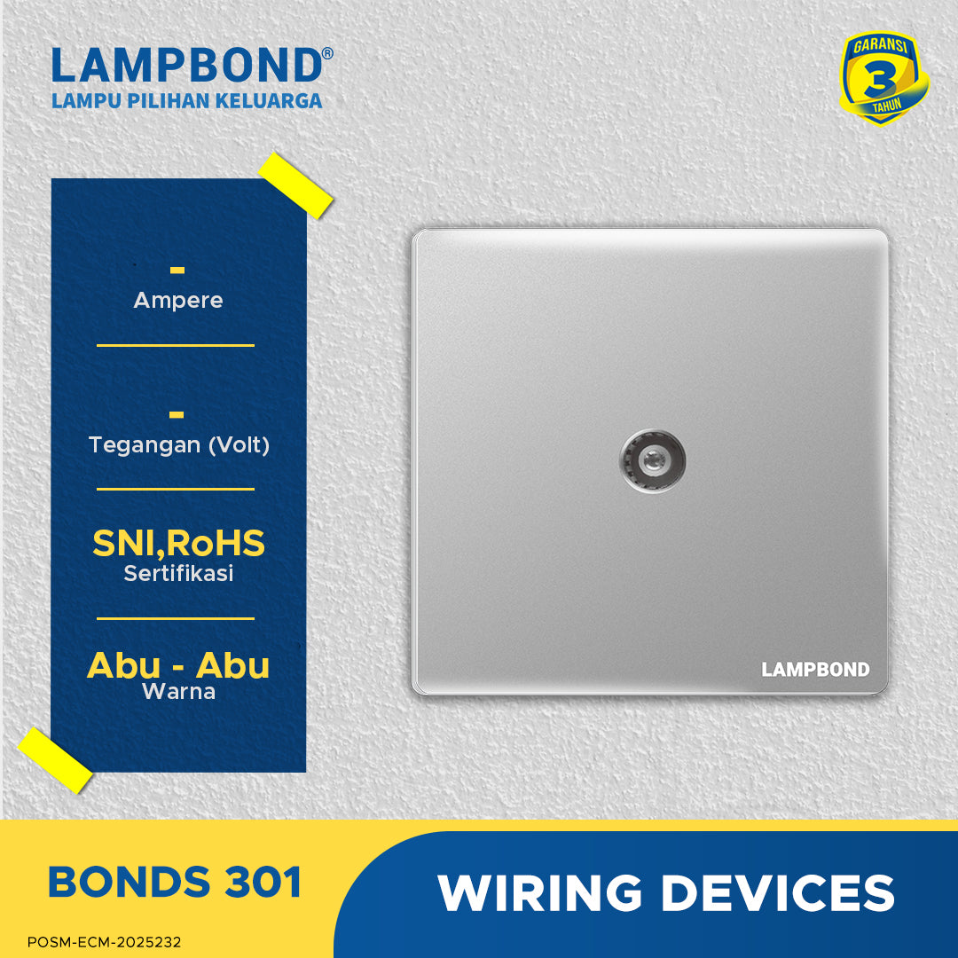Lampbond® -  Bonds - 301 - Terminal TV tipe DIN - GR