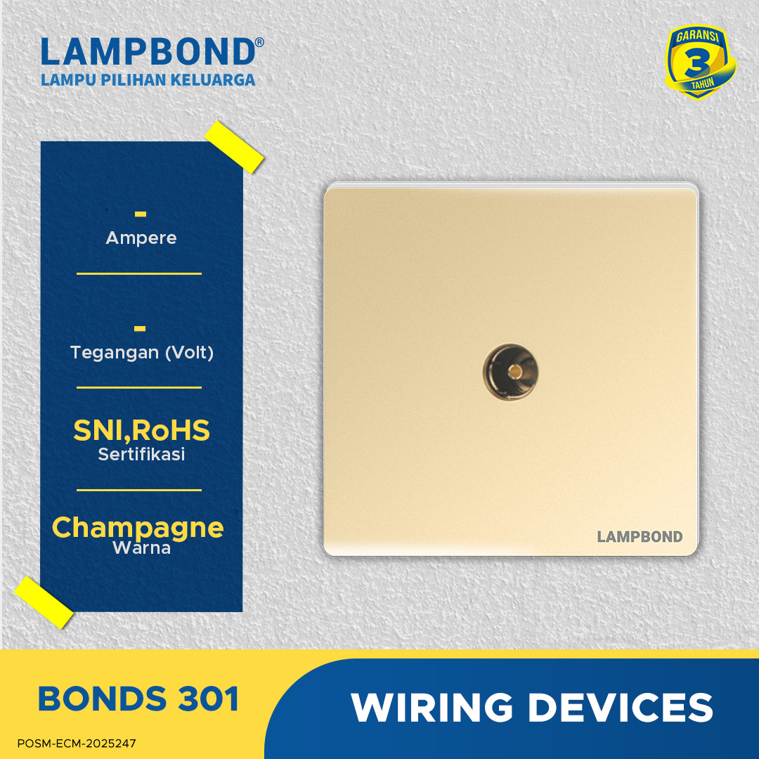 Lampbond® -  Bonds - 301 - Terminal TV tipe DIN - CH