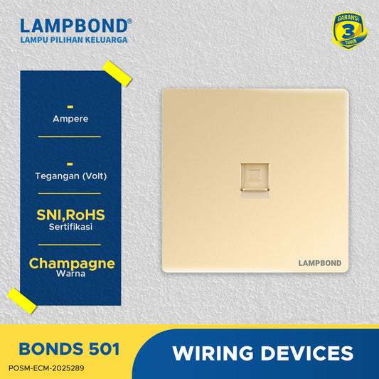 Lampbond® -  Bonds - 501 - Jack Modul Transmisi Data CAT5E - CH