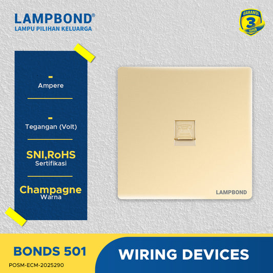 Lampbond® -  Bonds - 501 - Jack Modul Telepon (6P 4C) - CH