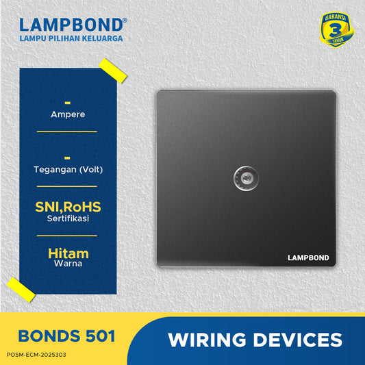 Lampbond® -  Bonds - 501 - Terminal TV tipe DIN - BK