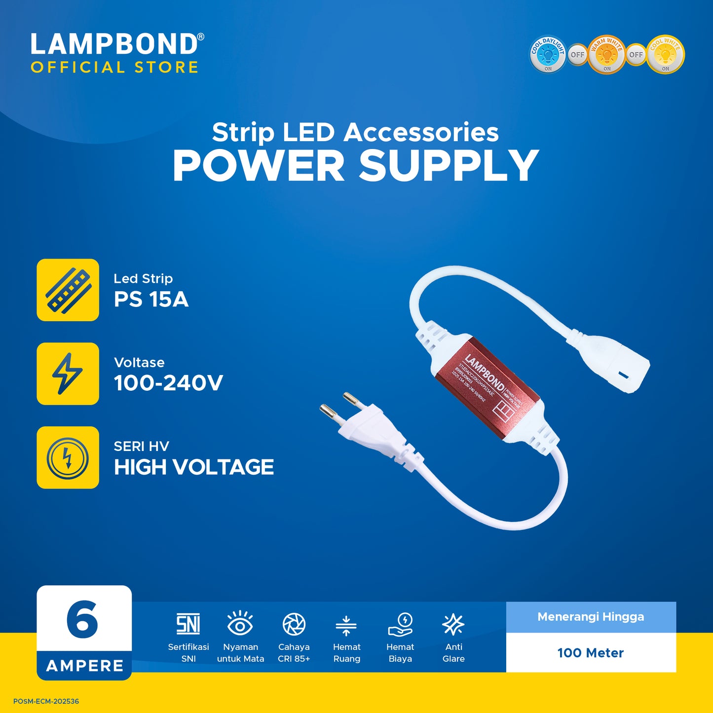 Lampbond® - Power Supply 15A - 3 Color