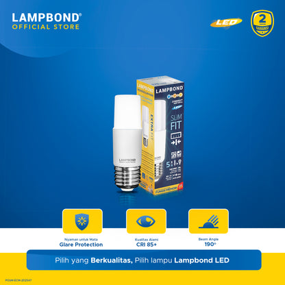 Lampbond® - Bohlam LED Synergy Smart Switch Slimfit 5 Watt - 3 Pilihan Warna FM