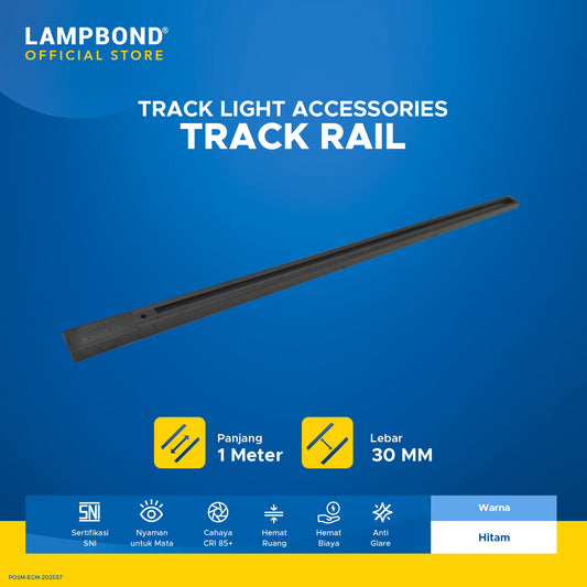 Lampbond® - Tracklight Rail Accessories - BK