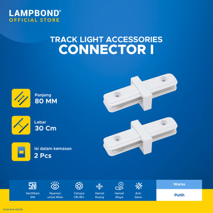 Lampbond® - Tracklight Accessories - Connector I - White