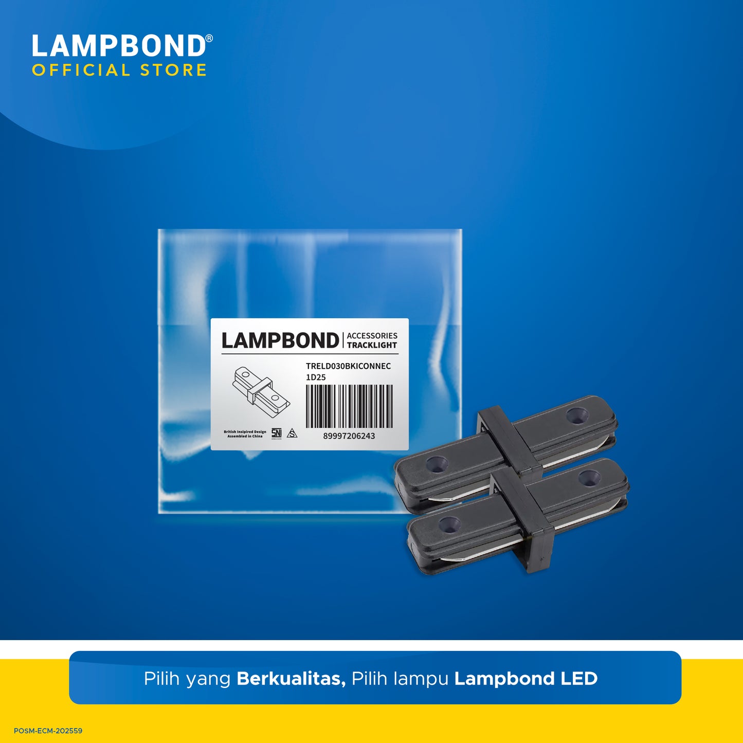 Lampbond® - Tracklight Accessories - Connector L - White