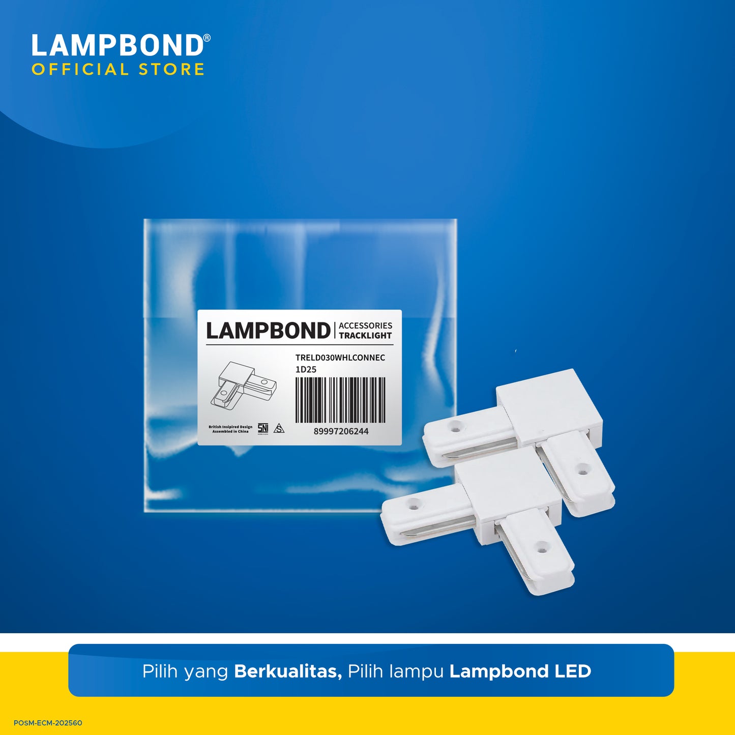 Lampbond® - Tracklight Accessories - Connector L - White