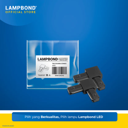 Lampbond® - Tracklight Accessories - Connector L - Black