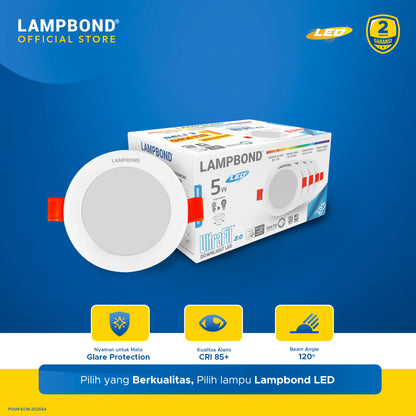 Lampbond® - Downlight LED Ultrafit (2.0) 5 Watt Multipack  - Cool Daylight