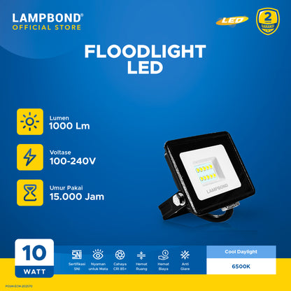 Lampbond® - Floodlight LED Probright 10 Watt - Cool Daylight