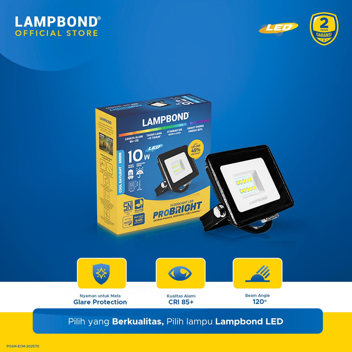 Lampbond® - Floodlight LED Probright 10 Watt - Cool Daylight