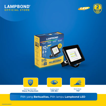 Lampbond® - Floodlight LED Probright 10 Watt - Warm White