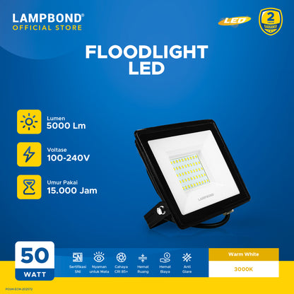 Lampbond® - Floodlight LED 50 Watt  - Warm White