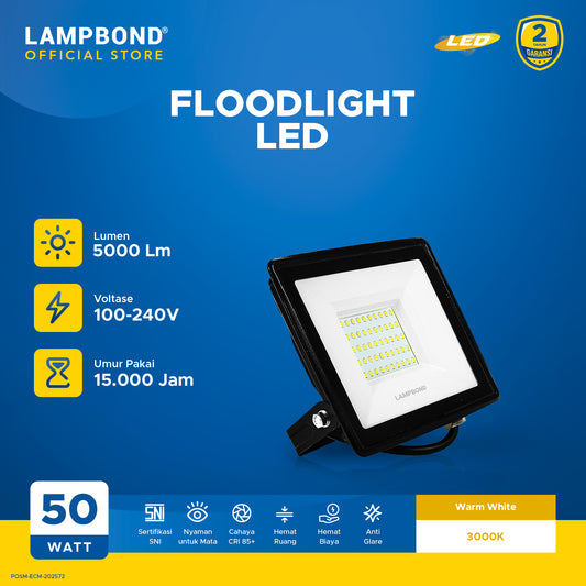 Lampbond® - Floodlight LED 50 Watt  - Warm White