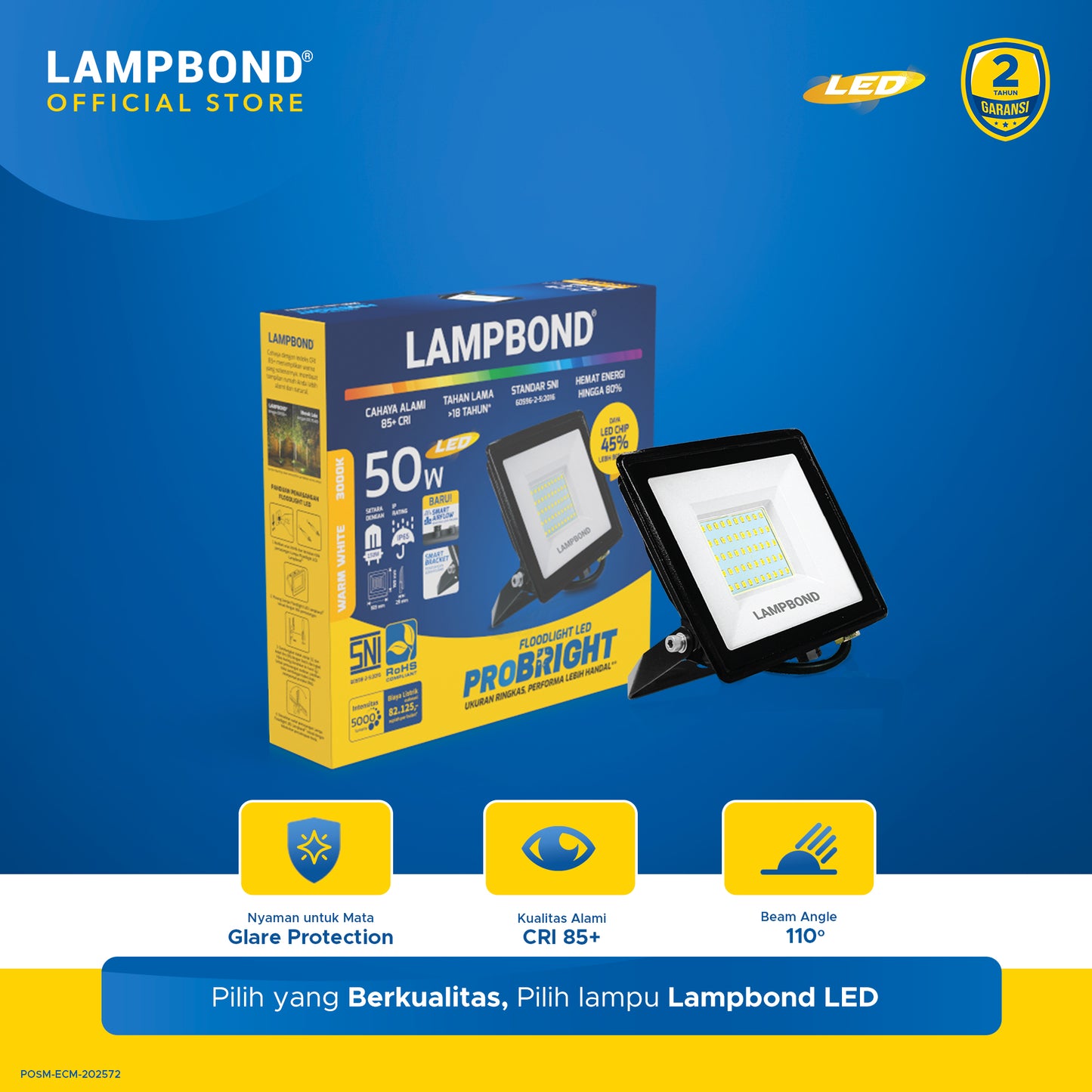 Lampbond® - Floodlight LED 50 Watt  - Warm White