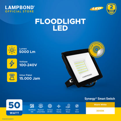 Lampbond® - Floodlight LED 50 Watt Sunlight  - Warm White