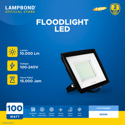 Lampbond® - Floodlight LED Probright  100 Watt - Cool Daylight