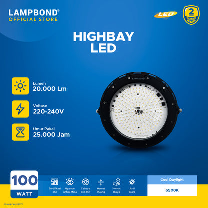 Lampbond® Highbay LED 100W - Cool Daylight